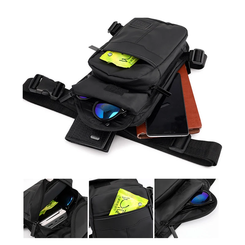 Waist Pack Men Nylon Waist Drop Leg Bag Thigh Hip Belt Bum Fanny Pack Military Tactical Women Riding Motorcycle Messenger Shoulder Bags