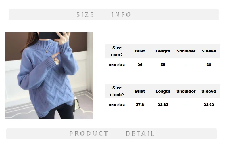 turtleneck knitted sweater pull femme hiver sueter mujer invierno pullover women tricot femme white black winter clothes