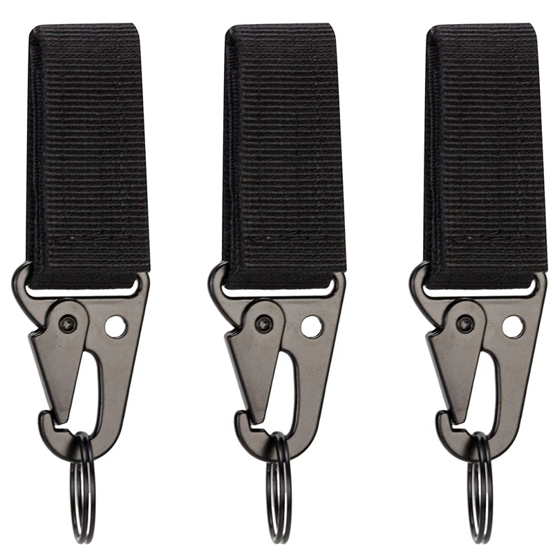 3pcs Tactical Belt Keeper With Key Clip For Duty Gear Belt Key Holders