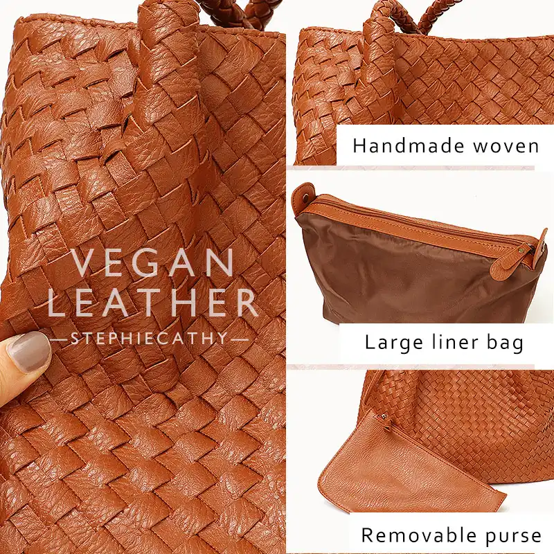 large tan purse