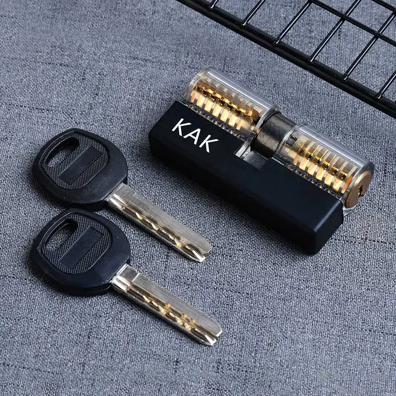 PL3-K(C) KAK прозрачный поворотный замок с отверстием для удаления ключа, набор крючков, набор экстракторов, слесарный ключ, инструмент - Цвет: PL3-K(C)