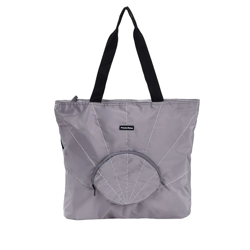 Складная сумка с эффектом памяти, сумка в сложенном виде, водонепроницаемая сумка для путешествий, сумка на плечо, дизайнерская сумка для путешествий, сумка для сна для девочек - Цвет: Серый