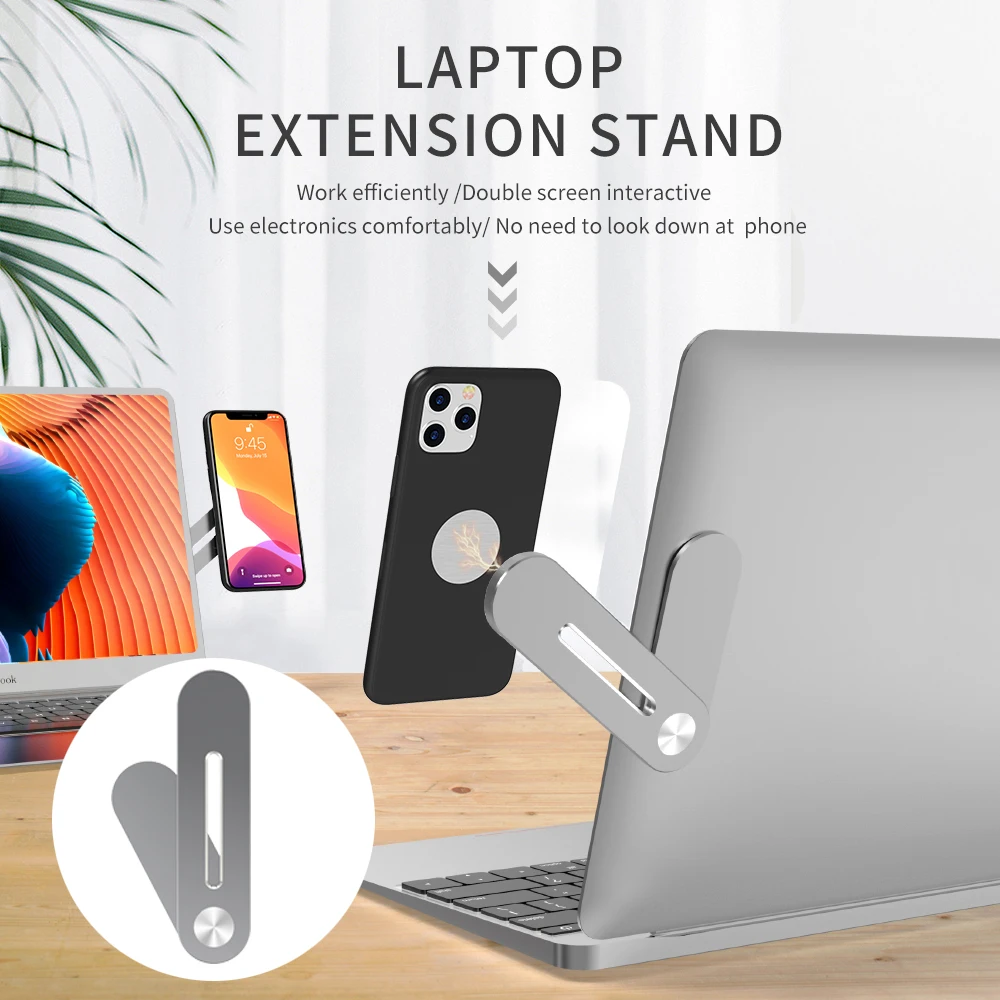 Magnetic Phone Holder Side Mount Clip Fixed Clip on Flat & Slim Laptop Monitor Cellphone Stand for Macbook iPad iPhone Laptop Magnetic Phone Holder Side Mount Clip Fixed Clip on Flat & Slim Laptop Monitor Cellphone Stand for Macbook iPad iPhone Laptop