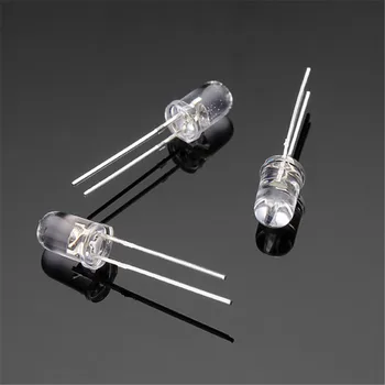 

100PCS/LOT 5mm Super Bright White Light-emitting Diode DIP LED Straw Hat Astigmia Support Dropshipping