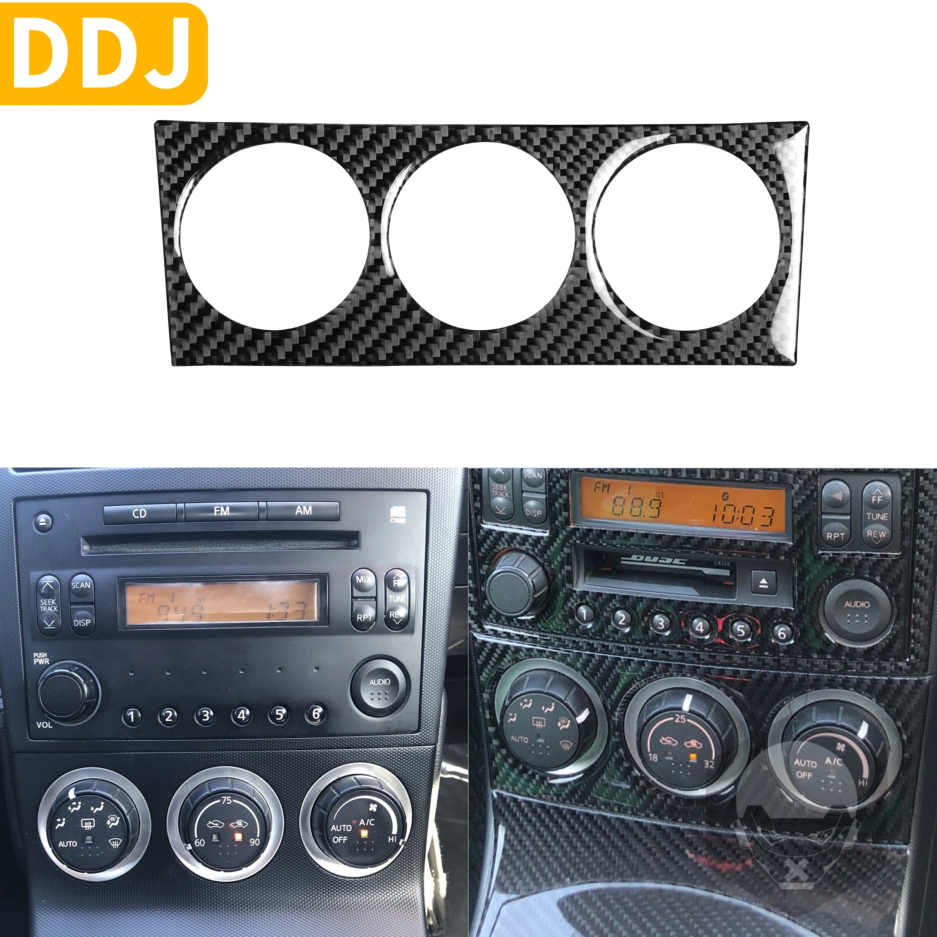 Для Nissan 350Z Z33 2003-2009 кондиционер Управление Кнопка Панель объемный рама из