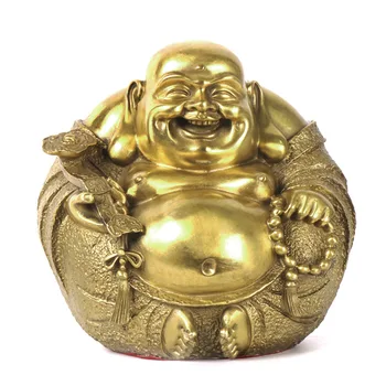 

MOZART Pure Copper Maitreya Buddha Ornaments Lucky Offerings Bronze Buddha Statues, Small, long 20cm wide 19cm high 21 cm