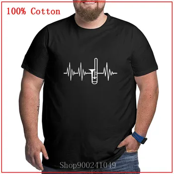 

Trombone Tshirts For Men Women - Trombone Heartbeat Men's T Shirt Big Cotton Big Tops Plus Size Large Clothing Tops Tee Shirt