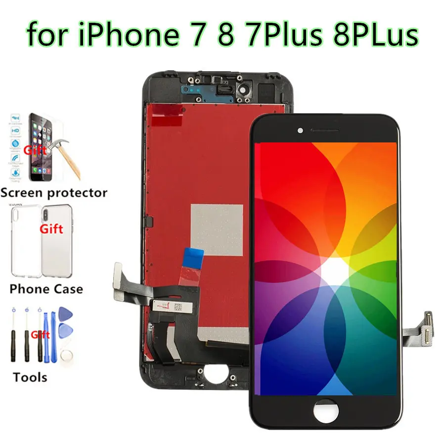 

Replacement Screen For iPhone 8 Plus LCD Display Assembly + 3D Touch for iPhone 7 Plus Phone Repair