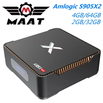 

MAAT A95X Max Video Recording 4GB Ram 64GB Amlogic S905X2 Android 8.1 TV Box Quad Core H.265 4K Dual Wifi BT 1000M Set Top Box