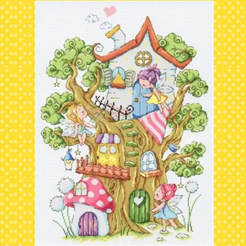 

G156 Stich Cross Stitch Kits Craft Packages Cotton Fabric Floss Counted New Designs Needlework Embroidery Cross-Stitching