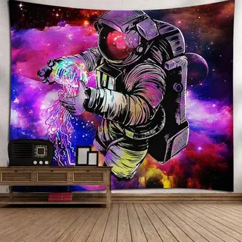 

1pc Fantasy Forest Wall Tapestry 150*130cm Psychedelic Mushroom Wall Art Tapestries Carpet Decor Wall Farmhouse Decorative M3J2