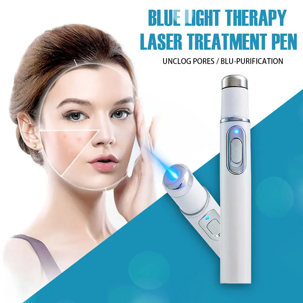 Инструмент для ухода за акне, косметическое устройство для лица, портативный светильник белого и синего цвета для удаления морщин, подарок, антивозрастной мягкий лазер