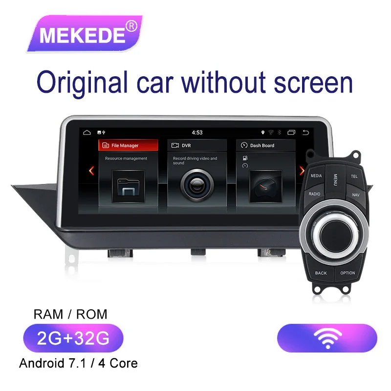 MEKEDE Qualcomm 8 core Android 9,0 4G lte автомобильный dvd-плеер мультимедийный плеер для BMW X1 E84 2009- 4G ram 64G rom wifi BT GPS - Цвет: without screen