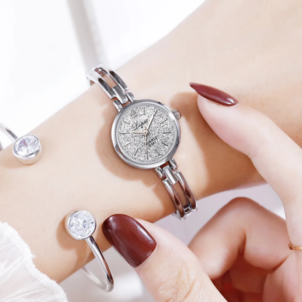 Женские часы люксовый бренд модные серебряные женские часы повседневные кварцевые часы из нержавеющей стали браслет часы Аналоговые часы 10X