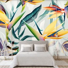 Пользовательский скандинавский стиль ручная роспись ботаническая гостиная спальня фон Обои фреска