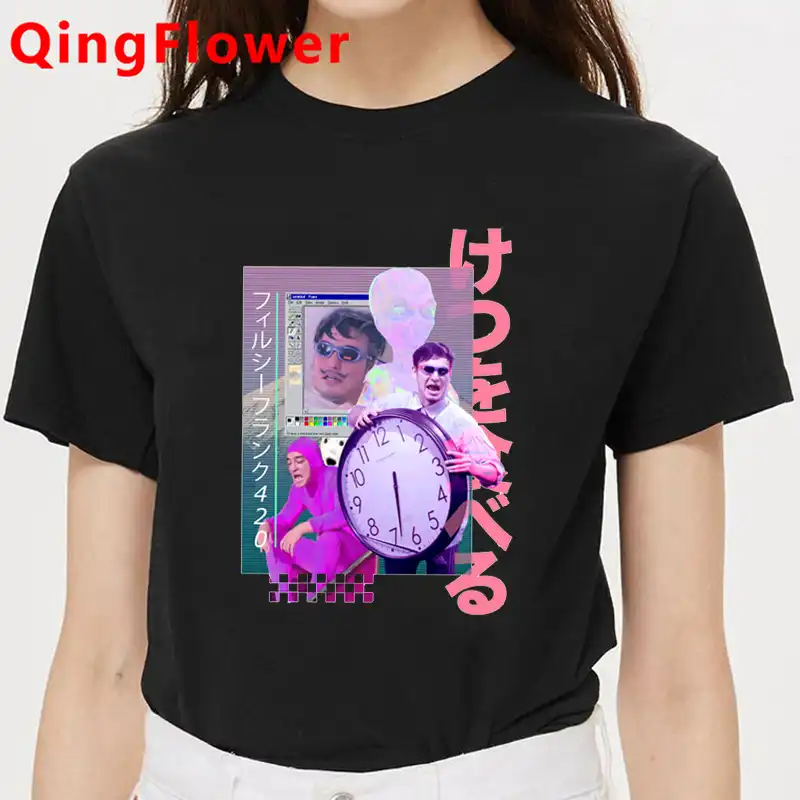原宿vaporwaveユニセックスtシャツ男性美的クールアニメ90 Tシャツullzangファッション夏tシャツストリートトップtシャツ男性 Tシャツ Aliexpress