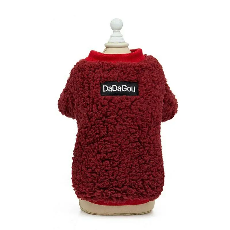 Wine Red Зимняя одежда для собак для маленьких собак Чихуахуа щенок йоркширского терьера пальто для собаки теплое флисовое домашнее животное одежда Рождество ropa para perro - Цвет: Wine Red