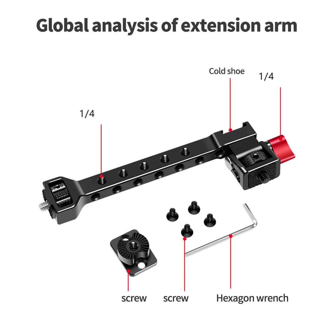 Support de caméra drone 4 pièces - Stabilisation pour action caméra