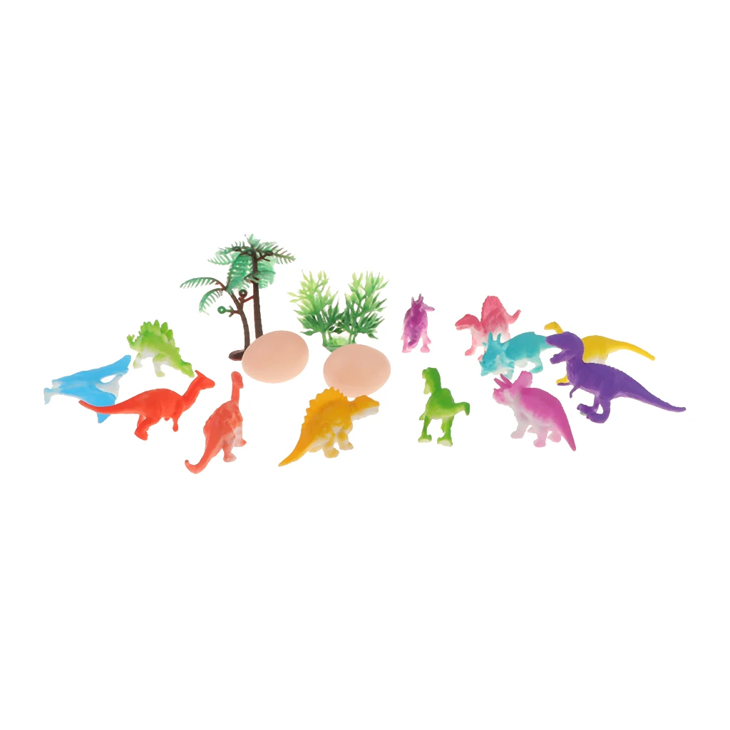 12pcs/set Children Imaginative Dinosaur Toy Plastic Action Figure Learning Resources For Small Kids