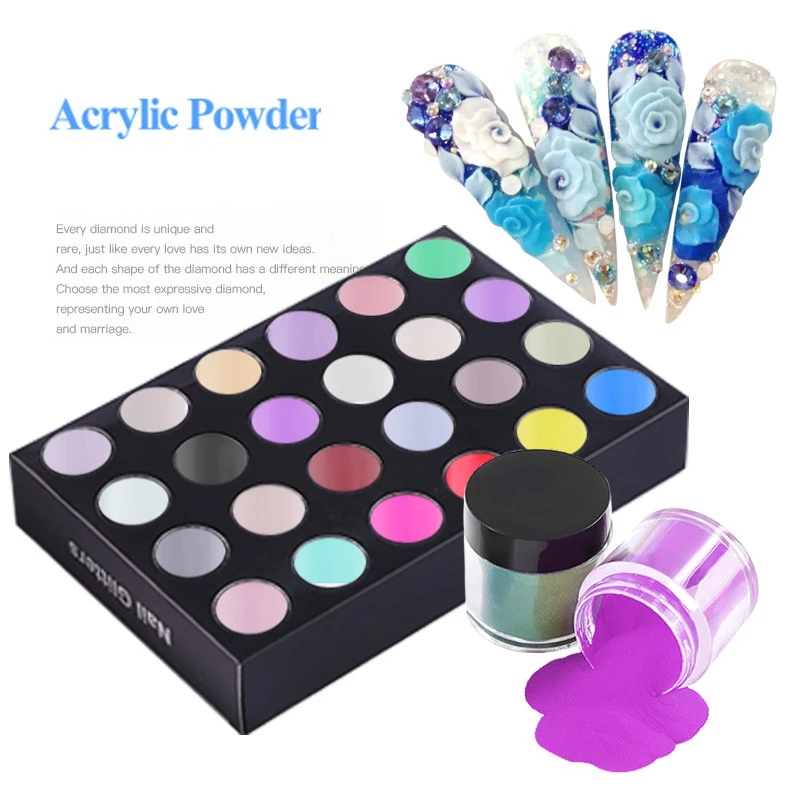 

12/18/24 Colors Manicure Sculpture Colored Acrylic Powder Crystal Powder Color Crystal Nail Powder Set Nail Art Decorations