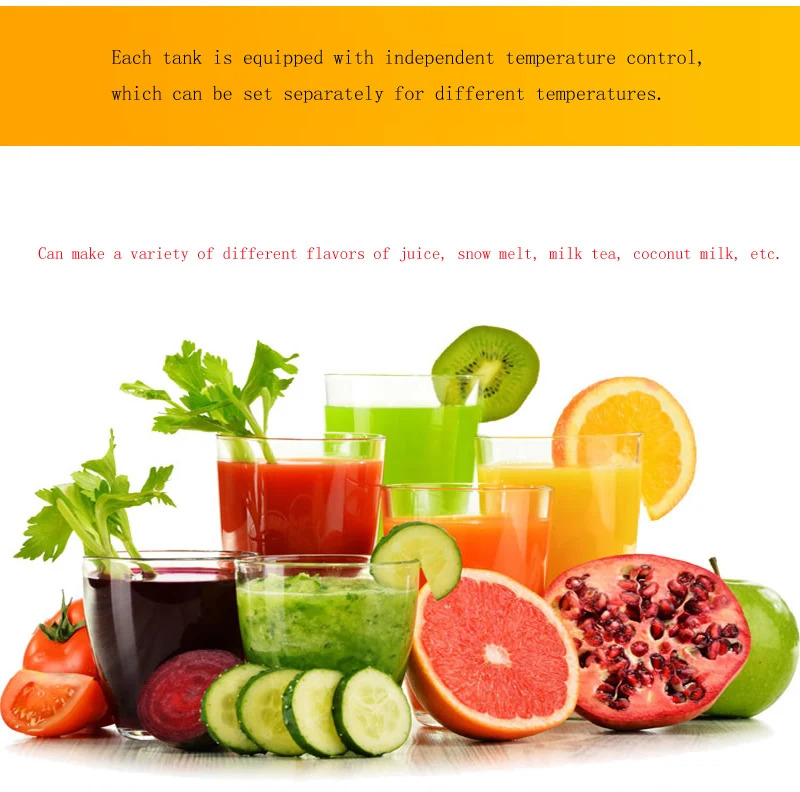 Description Picture 4 of itemCommercial Snow Melting Machine Cold Drink Machine Large Capacity Snow Mud Machine Slush Machine For Sale