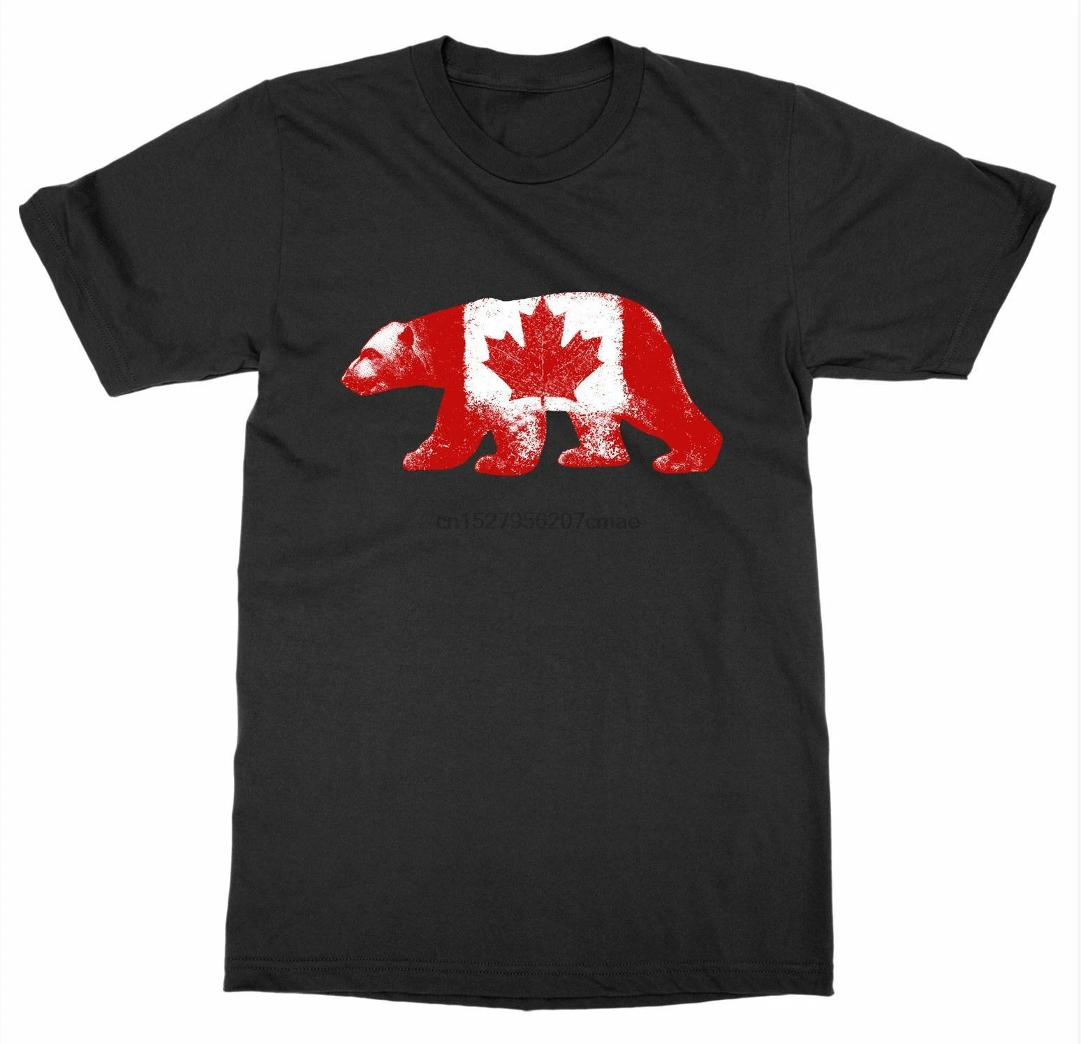Polar Bear Flag T-Shirt Canada Day Canadian True North Moose Maple Leaf Beaver |