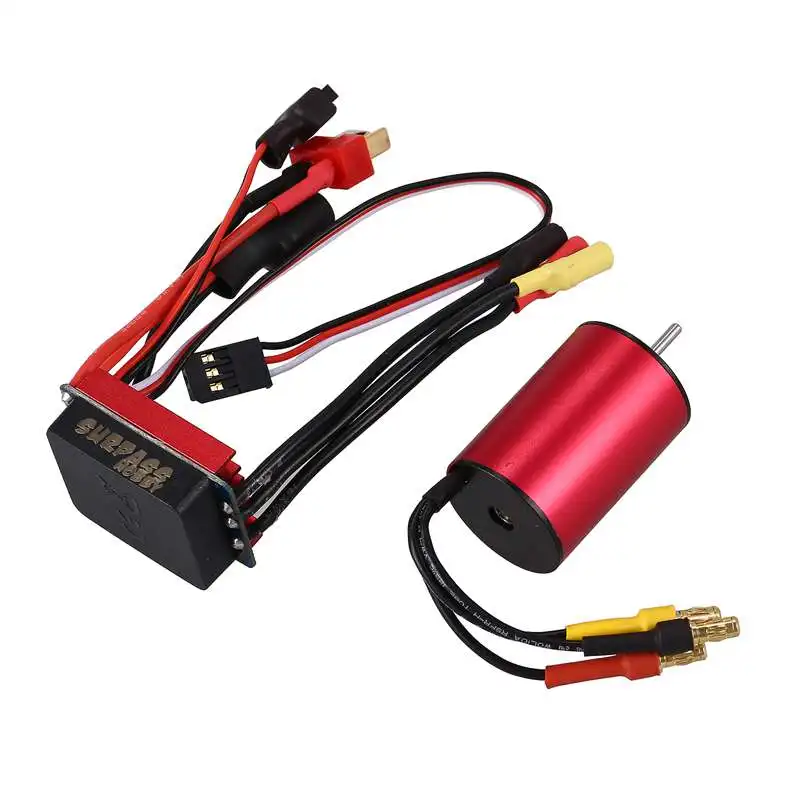

SURPASS HOBBY S2435 4500KV Sensorless Brushless Motor and 25A Brushless ESC Combo Set for 1/16 1/18 RC Car Truck Parts