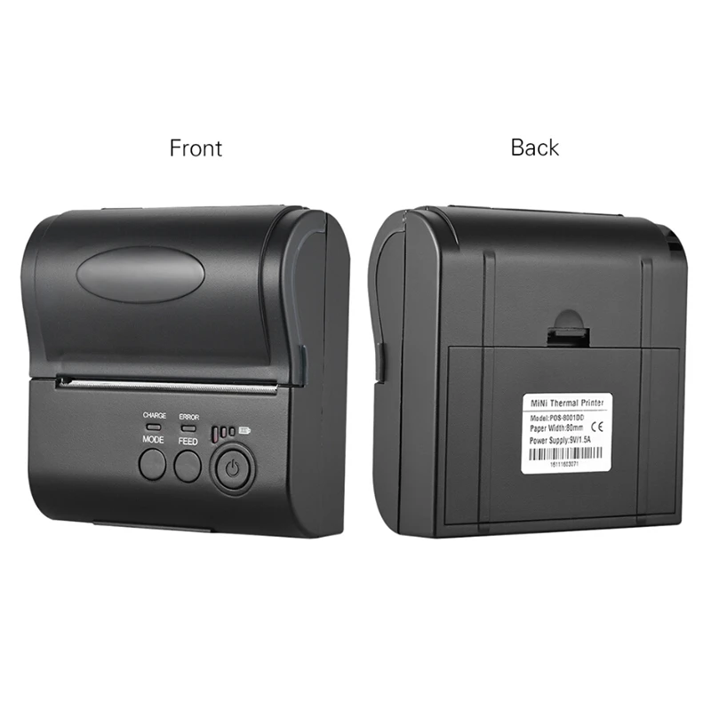 Bluetooth Термальный чековый принтер порт чековый принтер pos-принтер портативный Bluetooth принтер билетный принтер Android IOS Windows