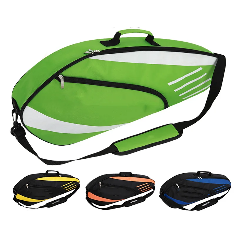 Водонепроницаемая сумка для бадминтона, ракетка, теннисный рюкзак, большая емкость для 3-6 Ракеток, на одно плечо, легкие спортивные аксессуары