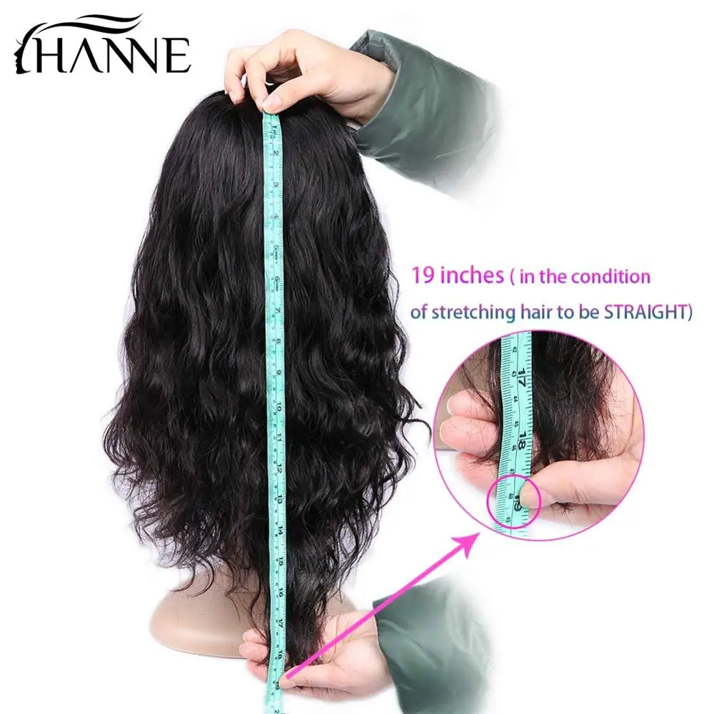 HANNE Hair Brazilian Natural Wave Wig 100% Human Hair Wigs For Black Women With Free Part Bangs Remy Hair Wigs Short Bob Wigs