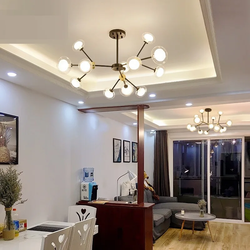 

Beanstalk Bar Counter Chandelier Minimalist Modern Living Room Lights Molecular Lamp Bedroom Lamp Restaurant Light Glorious Hous