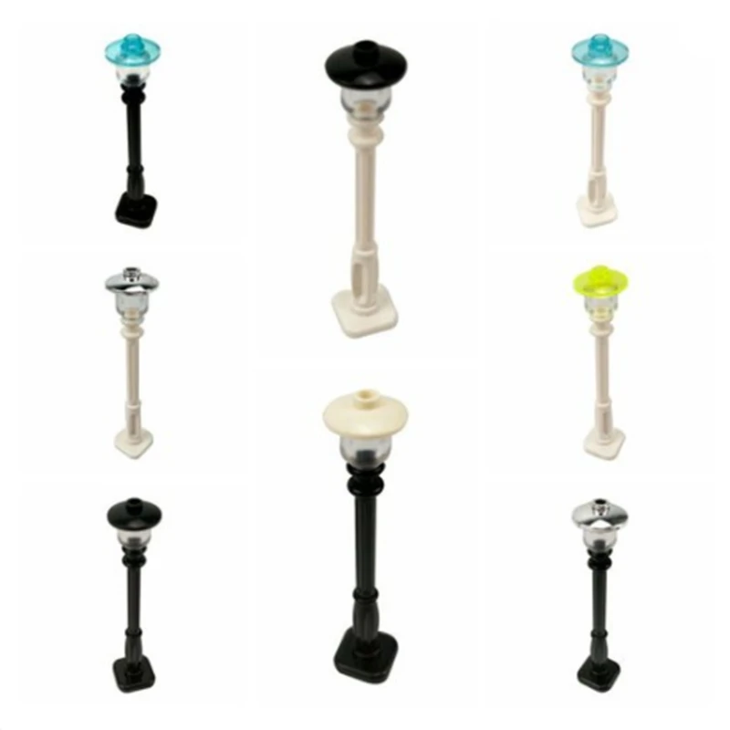 

Legoing City Building Blocks With Street Light Toys For Children Set Moc Colorful Base Parts Bricks Model 5PCS Street view Duplo