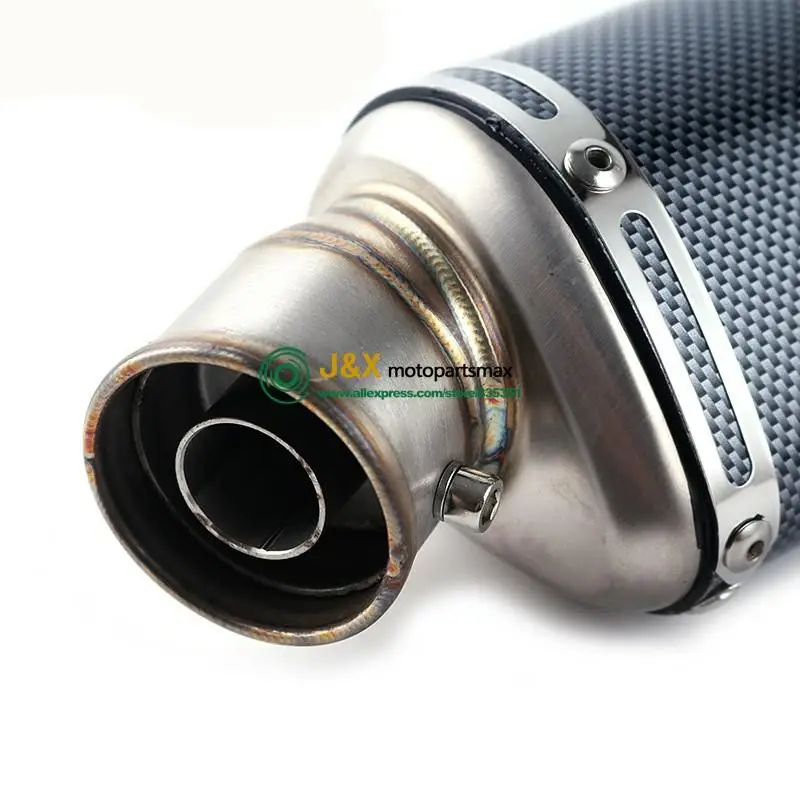 Универсальный глушитель выхлопных газов для мотоциклов скутеров RSV4 FZ800 Ninja400 EX400G