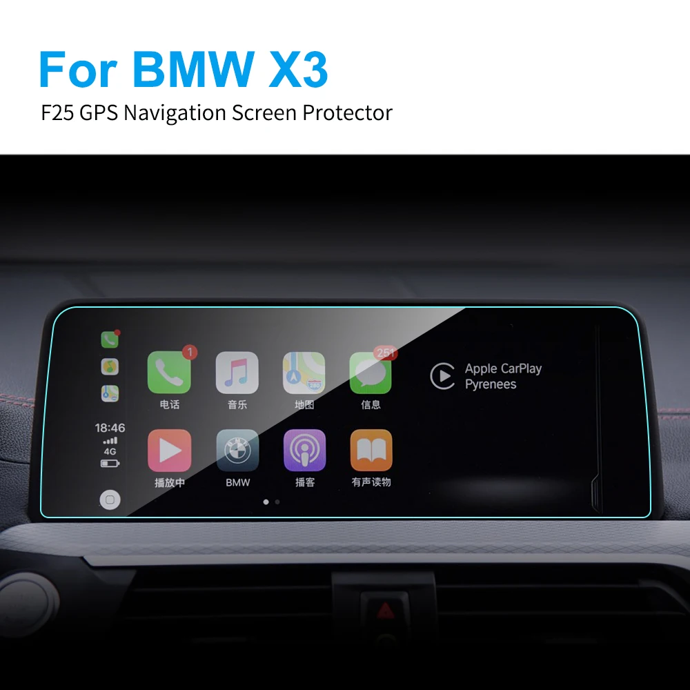 

6.5 8.8 10.25 Inch Car GPS Navigation Screen Protector for BMW F25 X3 HD Clear Touch Screen Tempered Glass Film Car Accessories