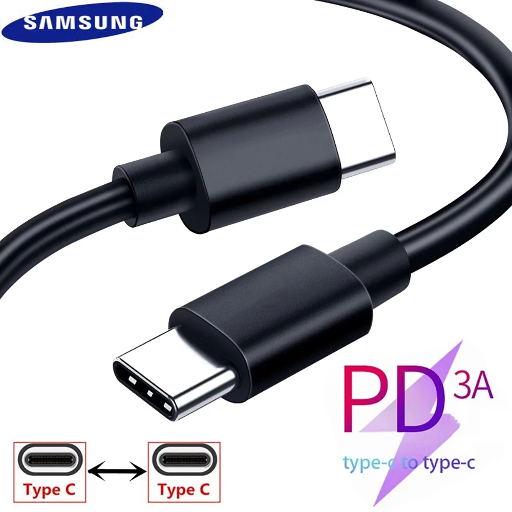 Original Samsung S21 S20 5G 25w Cable Surper Fast Charge Type C To Type C Pd PPS Quick Charging For Galaxy Note 20 Ultra 10 best iphone cable