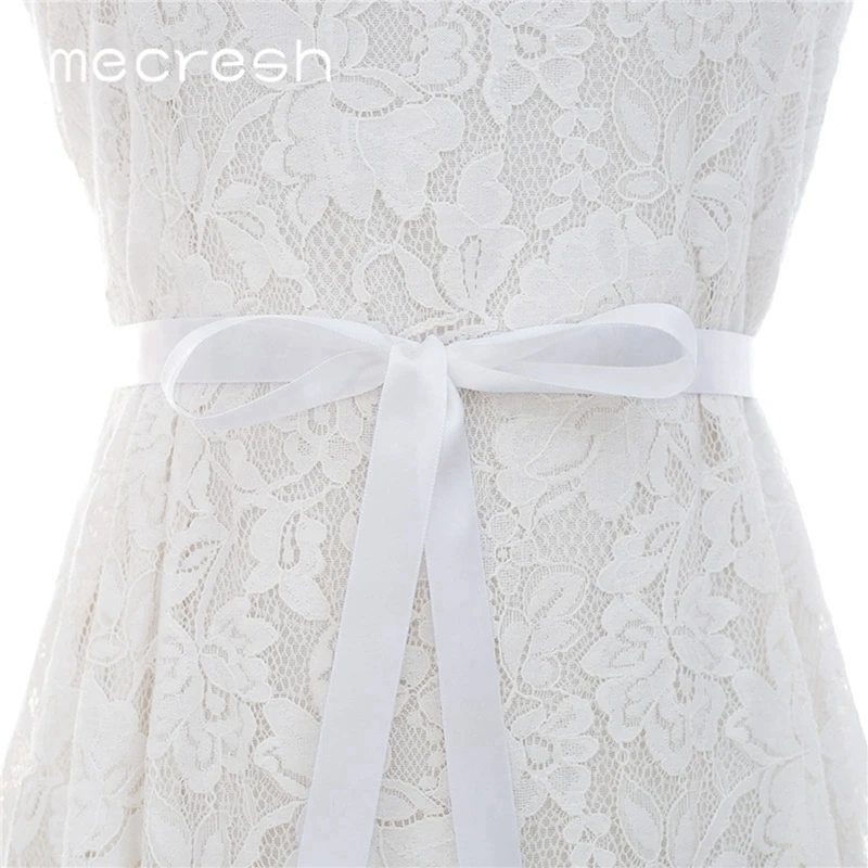Mecresh Элегантный серебряный цвет Кристалл свадебное платье пояс для женщин ручной работы цветок тесьма со стразами пояс невесты MYD033 - Цвет: Белый