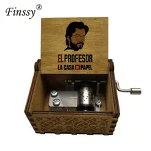 La Casa De Papel bella ciao, музыкальная шкатулка, бумажный дом для кражи денег, музыкальная рукоятка для подарка на Рождество, Мужская музыкальная шкатулка, большой запас