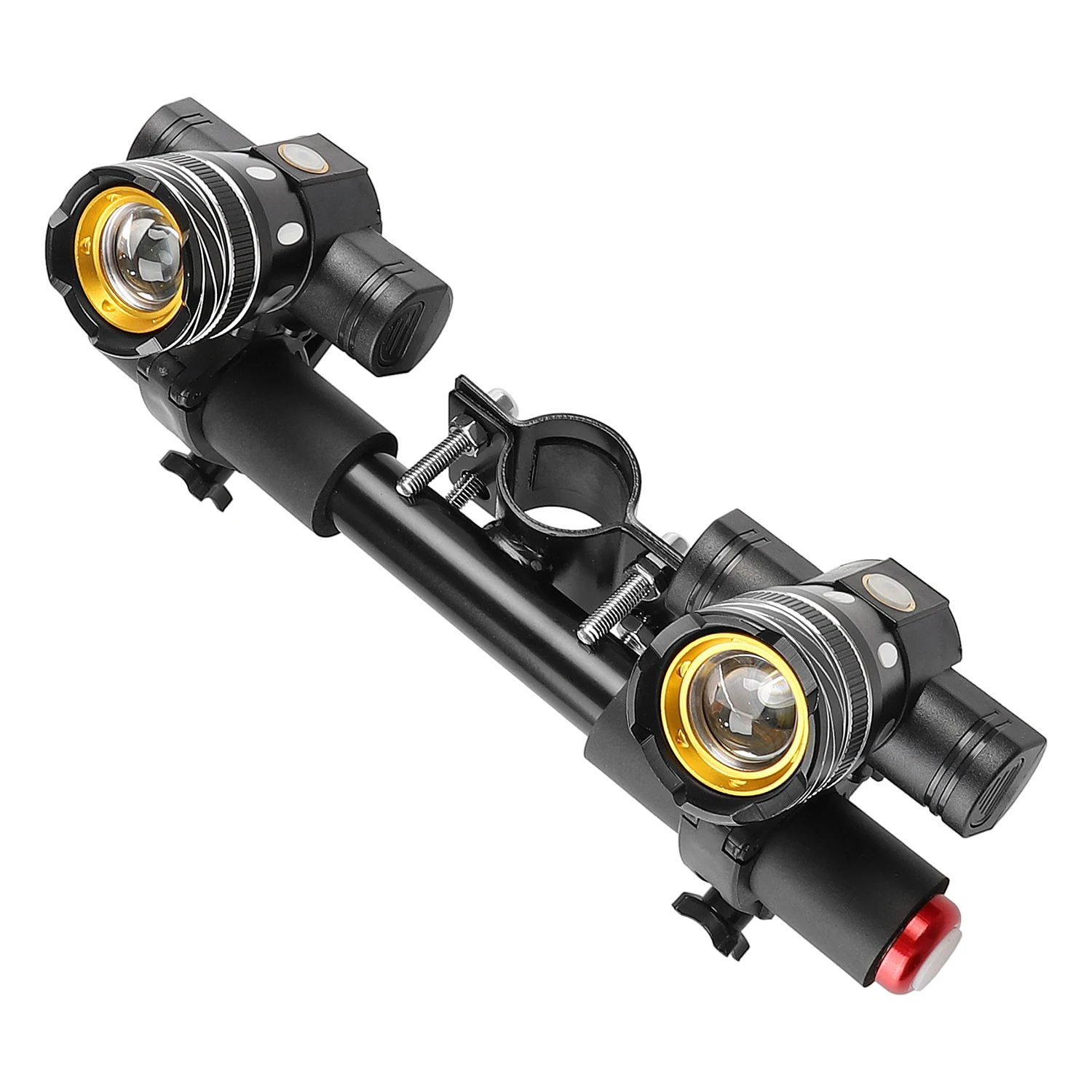 2 Pezzi 150Lm Xm-L T6 Led Faro Per Xiaomi M365 /Pro Scooter Elettrico Zoomable 1200Mah Batteria Lampada Frontale Ricaricabile Usb