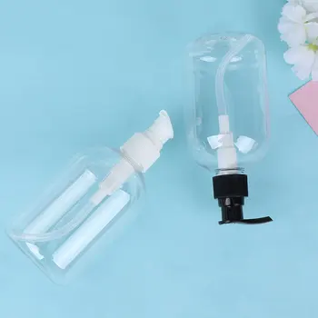 

5 Pcs 350ml Useful Shower Gel Bottles Containers Toiletry Bottles Refillable Shampoo Container Liquid Bottle for Home Bathroom