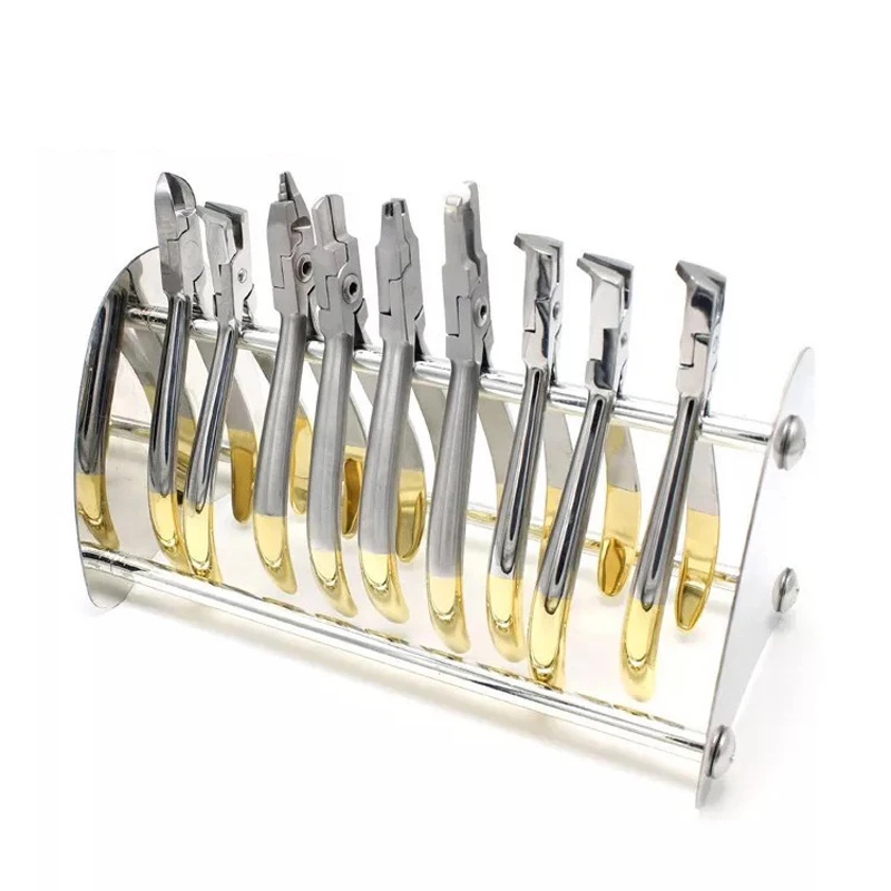 Dental Tool Stainless Steel Stand Holder for Orthodontic Pliers Forceps Scissors for Dentist Oral Tool Holder Mount On