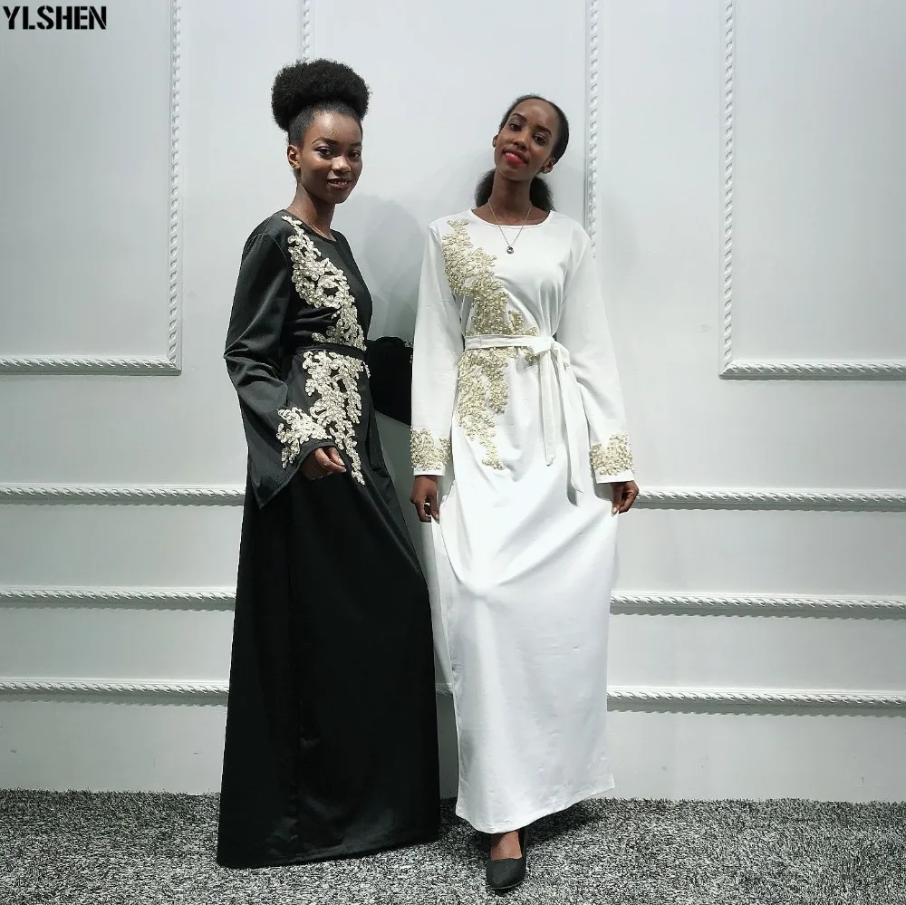 2020 Eid Mubarak Abaya Dubai Muslim Dress Women Embroidery Ramadan Robe Kaftan Islamic Clothing African Dresses Abayas for Women 24