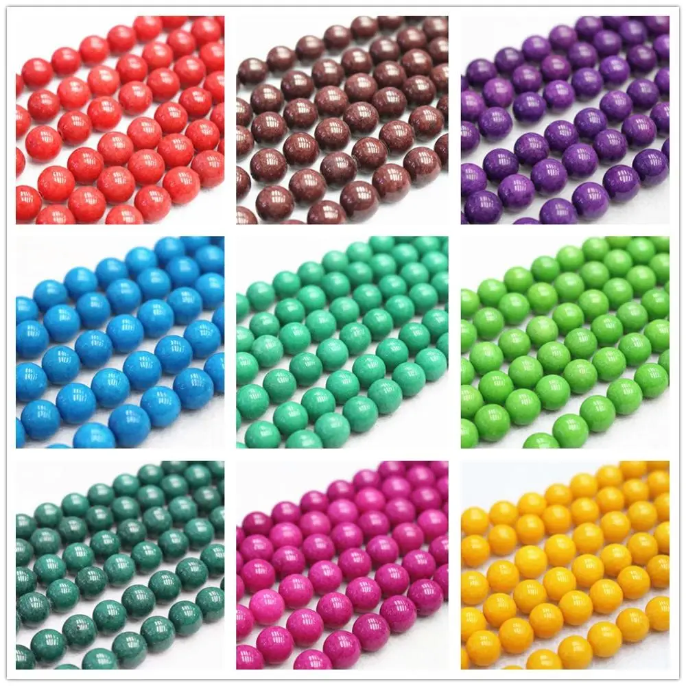 

Wholesale Mountain Jade Loose Beads,4mm 6mm 8mm 10mm 12mm Jade Smooth And Round Beads.DIY Jewelry Making Beads