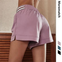 Morematch, новинка, сексуальные женские шорты для йоги, свободные шорты для бега и движения, дышащие и быстросохнущие штаны для танцев, фитнеса, размер S-L