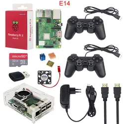 Raspberry PI 3 Model B + Plus starter kit PI 3 плата + Корпус коробка + вентилятор охлаждения + 16 ГБ или 32 ГБ sd-карта + радиатор + адаптер питания + кабель HDMI