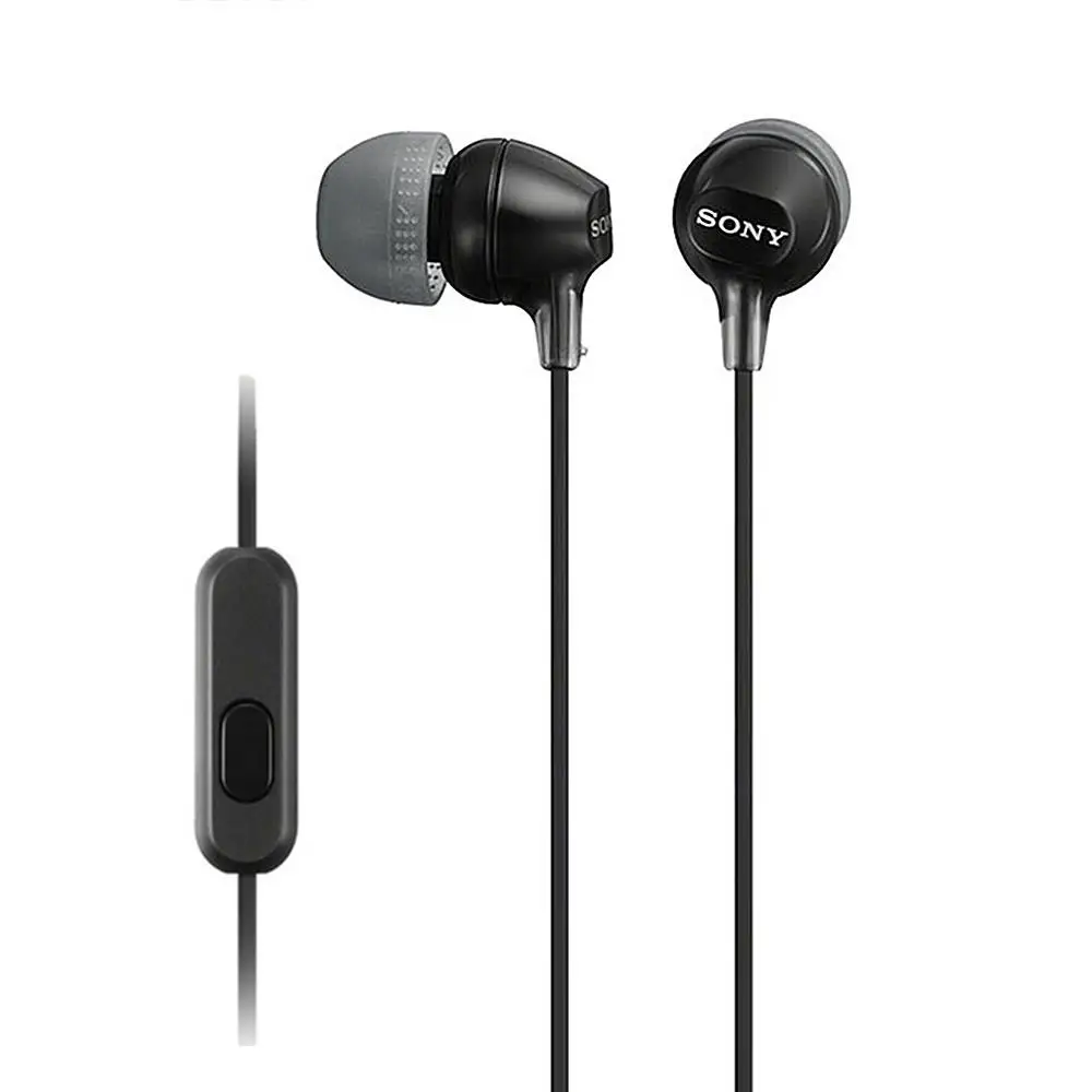 Original SONY MDR-EX15AP 3.5mm Wired Oordopjes Subwoofer Stereo Oortelefoon handsfree Met Microfoon Voor xiaomi huawei telefoon