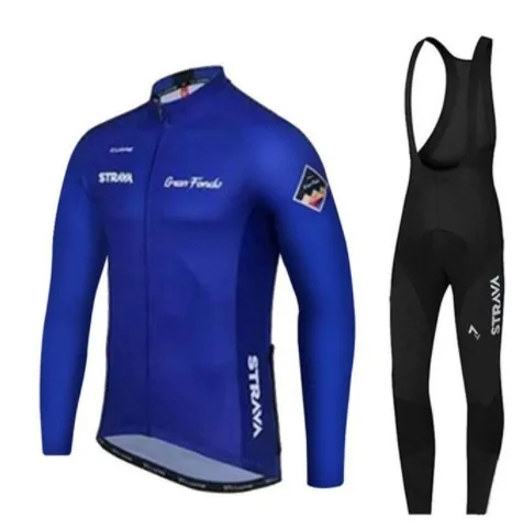2019STRAVA navy blue Pro Team с длинным рукавом Майки для велоспорта Ropa Ciclismo Maillot велоодежда MTB Одежда для езды на велосипеде
