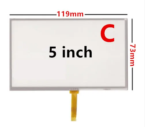 Painel de Vidro Touch Screen Digitalizador de Resistência Universal 4.3 Unidades para Navegação Gps Mp3 Peças de Reposição Painéis e LCDs p/ tablet - Imagem 3
