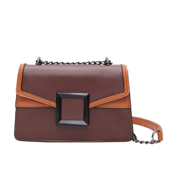 

Crossbody Pu Leather Shoulder Bags Vintage Pu Leather Handbag Women's Fashion Shoulder Bag Lock Messenger Bag Simple Bag