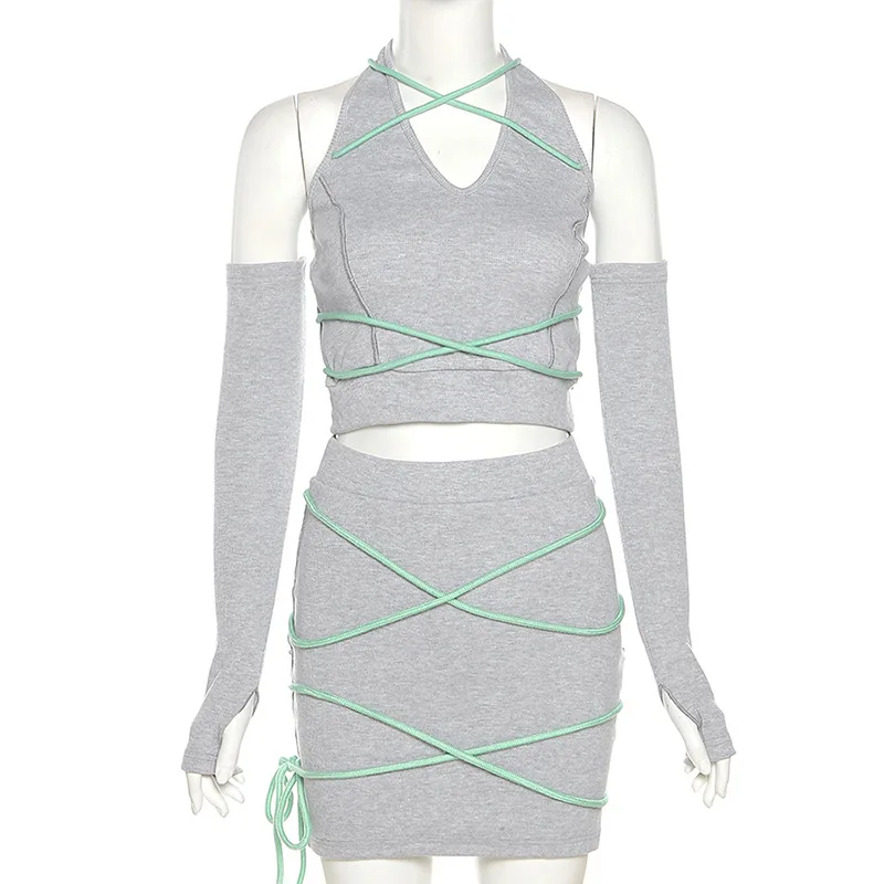 

Fall new women's solid color slim fashion high waist skirt