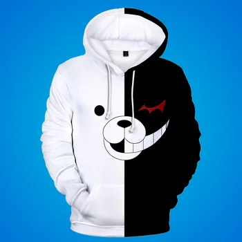 

The Hot Adult New Product Bullet Theory Breaks. Black And White Bear 3d Digital Printing Large Size Hooded For Men And W